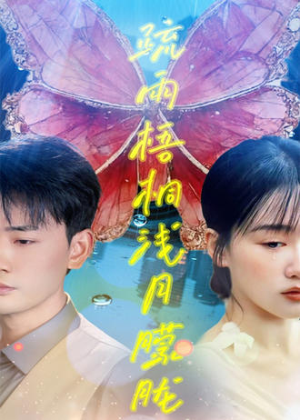 疏雨梧桐浅月朦胧